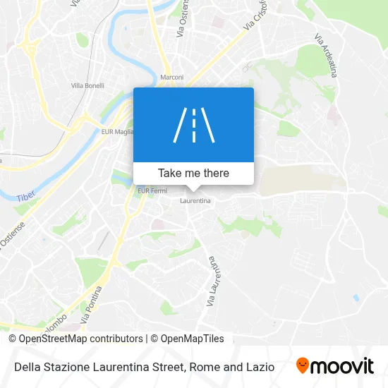 Della Stazione Laurentina Street map