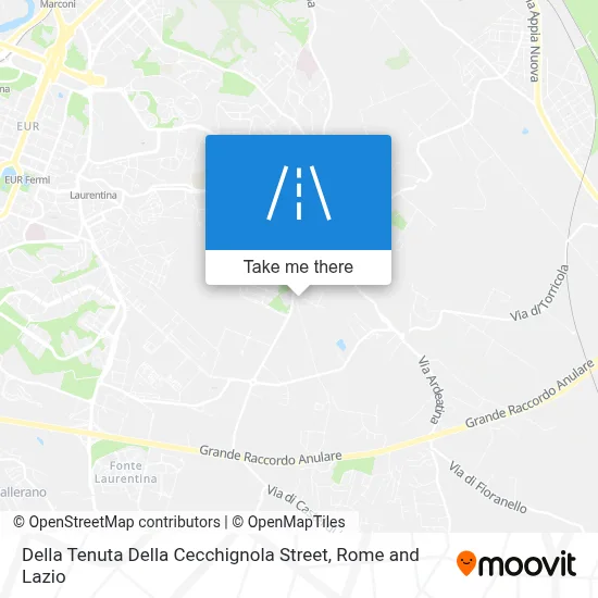 Della Tenuta Della Cecchignola Street map