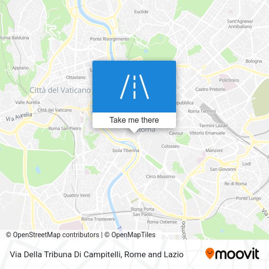 Via Della Tribuna Di Campitelli map