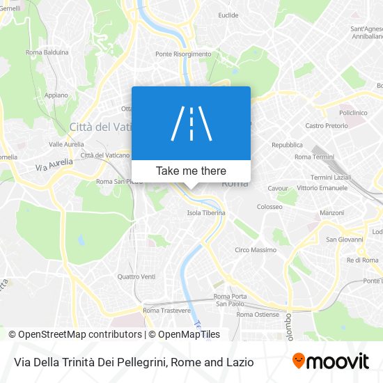 Via Della Trinità Dei Pellegrini map