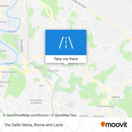 Via Della Verna map