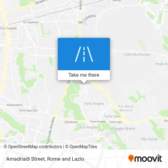 Amadriadi Street map