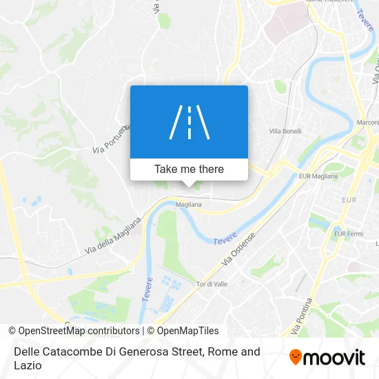 Delle Catacombe Di Generosa Street map