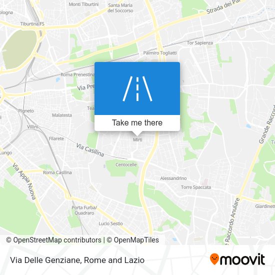 Via Delle Genziane map