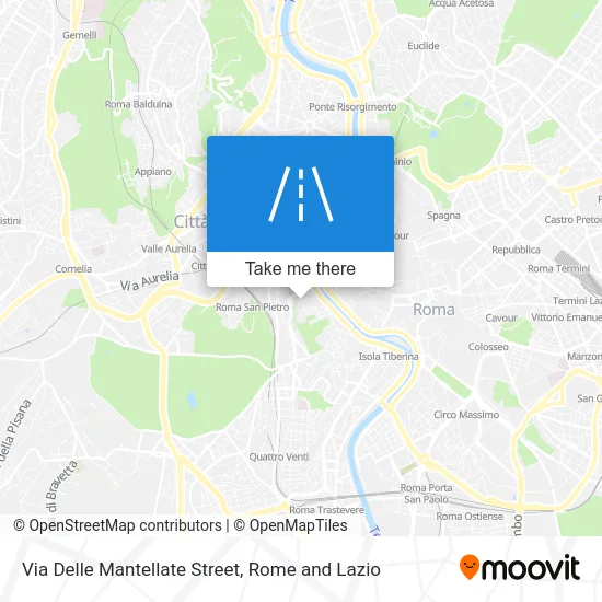 Via Delle Mantellate Street map