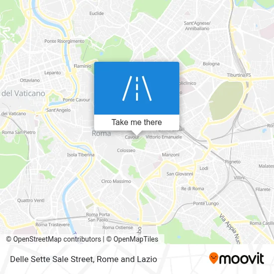 Delle Sette Sale Street map