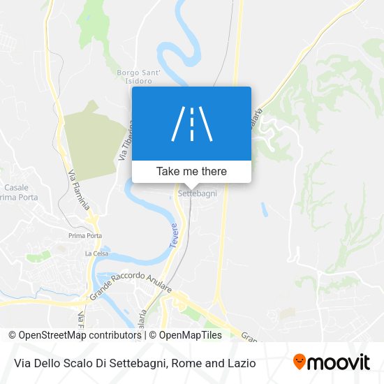 Via Dello Scalo Di Settebagni map