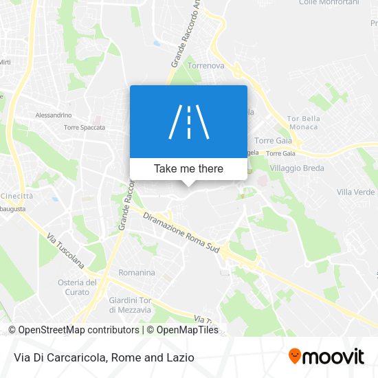 Via Di Carcaricola map