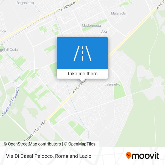 Via Di Casal Palocco map