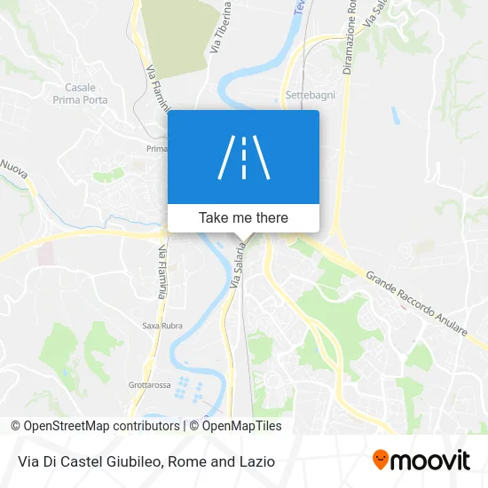 Castel Giubileo Street map