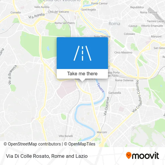 Colle Rosato Street map