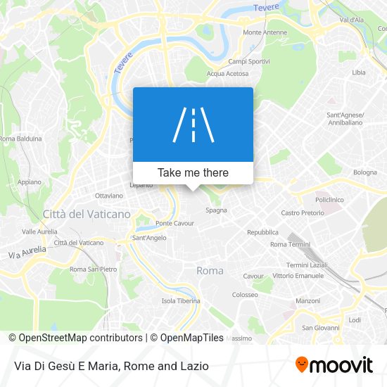 Via Di Gesù E Maria map