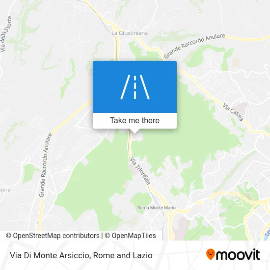 Monte Arsiccio Street map