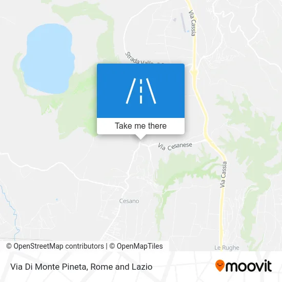 Via Di Monte Pineta map