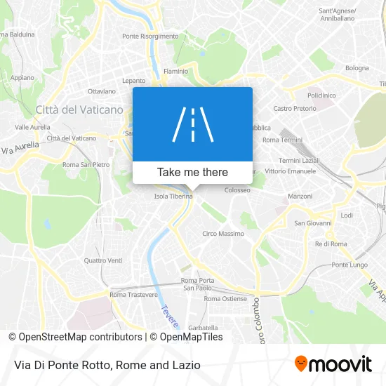 Ponte Rotto Street map