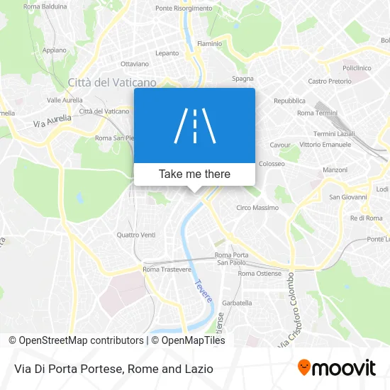 Porta Portese Street map
