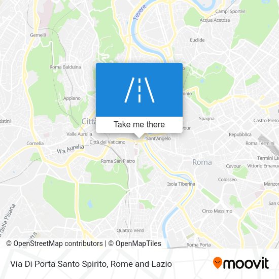 Via Di Porta Santo Spirito map
