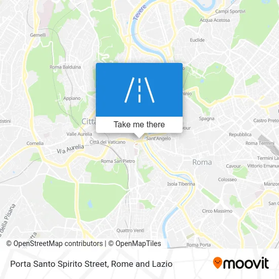 Porta Santo Spirito Street map