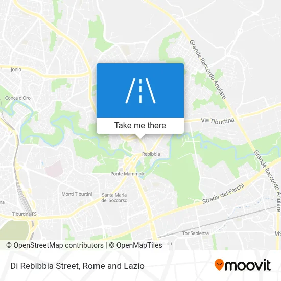 Di Rebibbia Street map