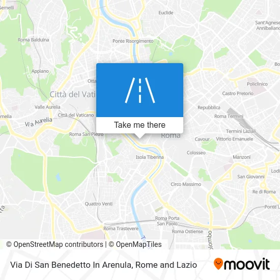 San Benedetto In Arenula Street map