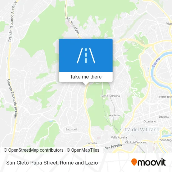 San Cleto Papa Street map