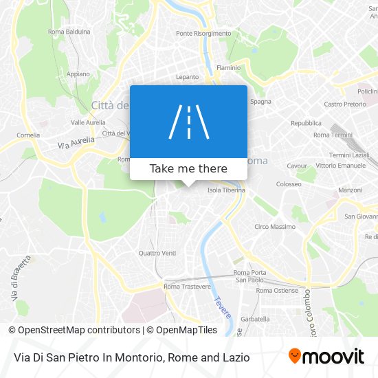 Via Di San Pietro In Montorio map