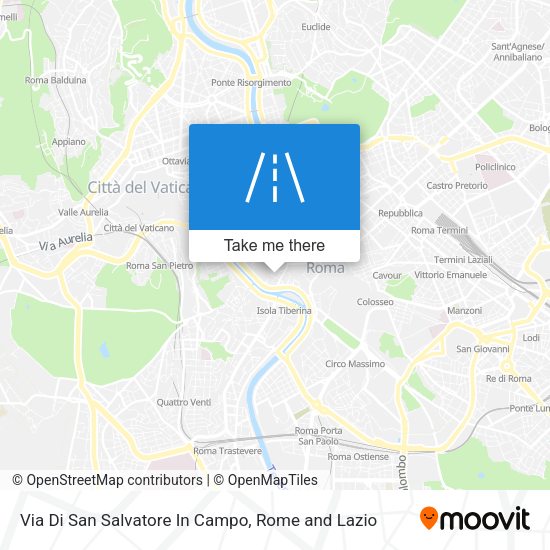 Via Di San Salvatore In Campo map