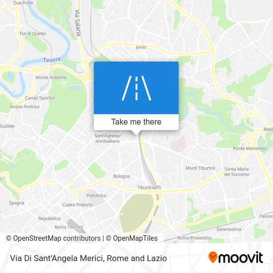 Di Sant'Angela Merici Street map