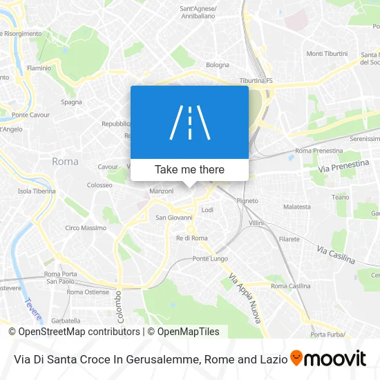 Santa Croce in Gerusalemme Street map