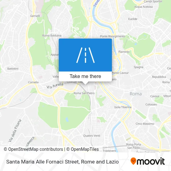 Santa Maria Alle Fornaci Street map