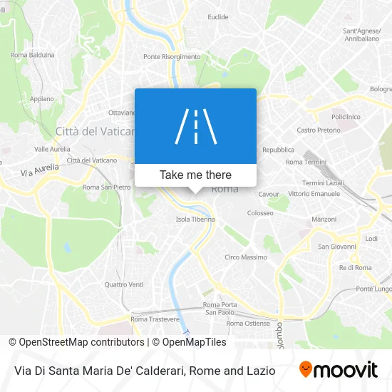 Santa Maria De' Calderari Street map