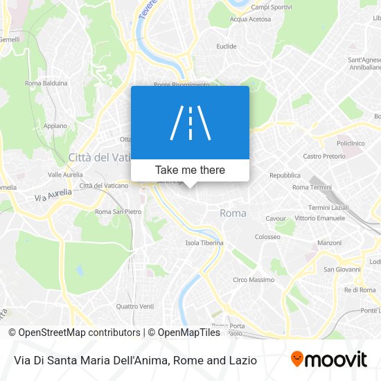 Via Di Santa Maria Dell'Anima map