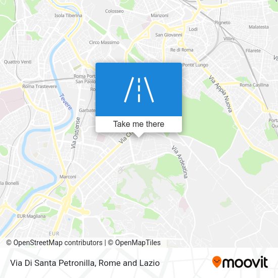 Via Di Santa Petronilla map