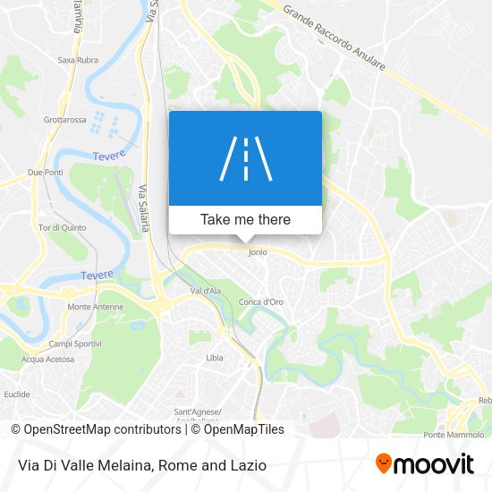 Via Di Valle Melaina map