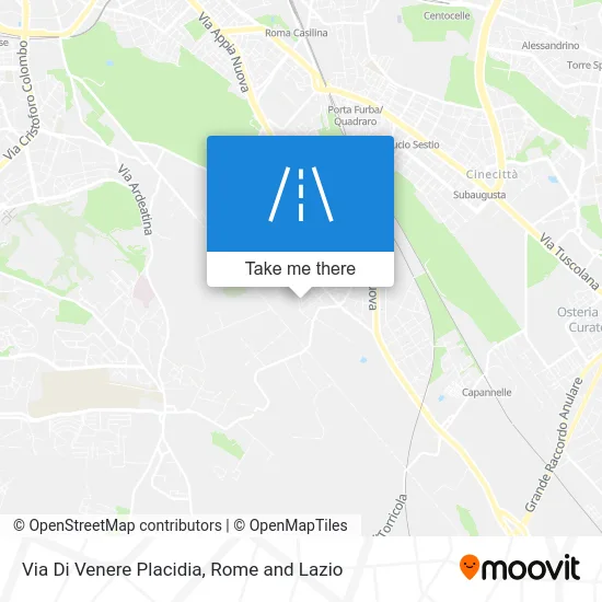 Venere Placidia Street map