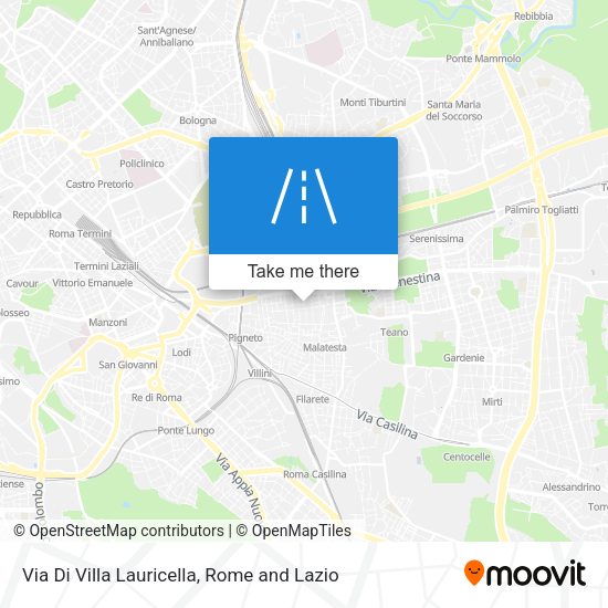 Via Di Villa Lauricella map