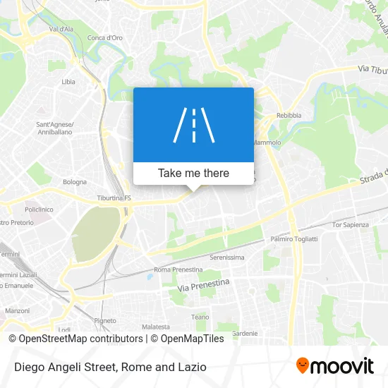 Diego Angeli Street map