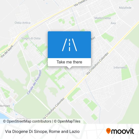 Via Diogene Di Sinope map