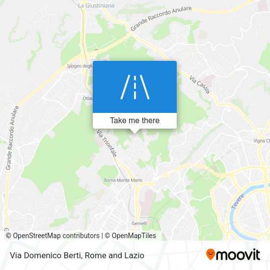 Via Domenico Berti map