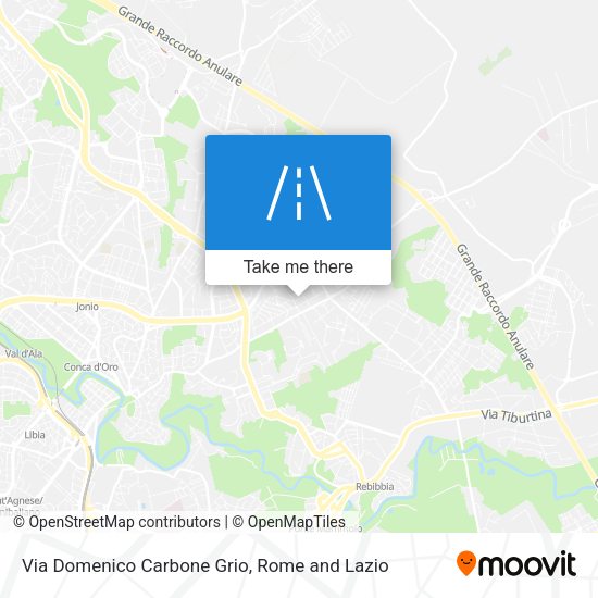 Via Domenico Carbone Grio map