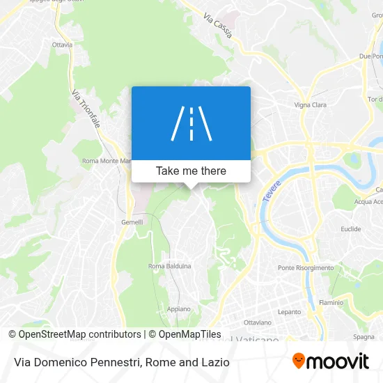 Via Domenico Pennestri map