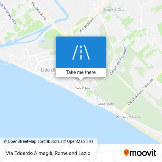 Via Edoardo Almagià map