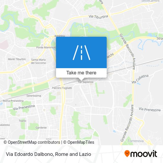 Via Edoardo Dalbono map