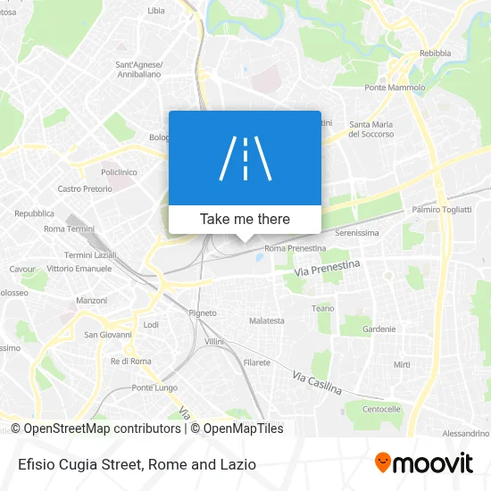 Efisio Cugia Street map