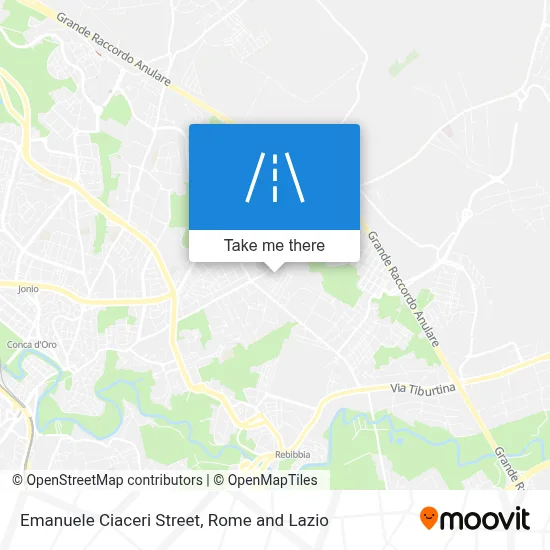 Emanuele Ciaceri Street map