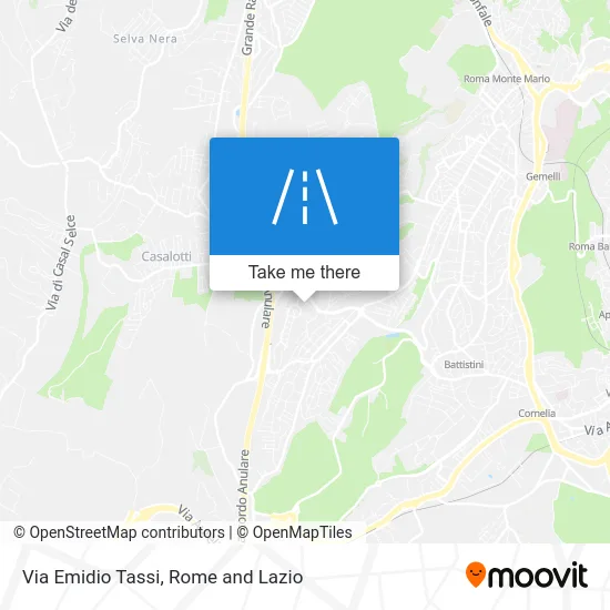 Emidio Tassi Street map