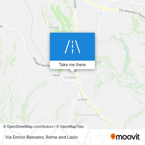 Via Enrico Bassano map