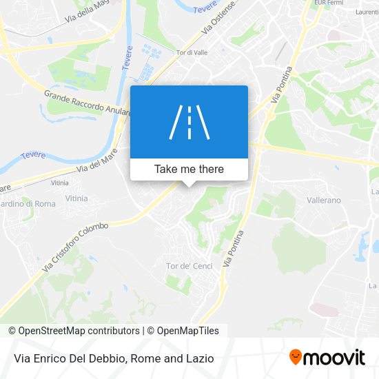 Via Enrico Del Debbio map