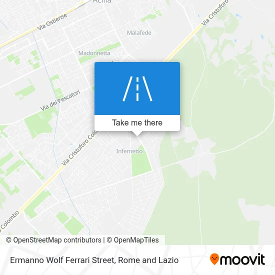 Via Ermanno Wolf Ferrari map