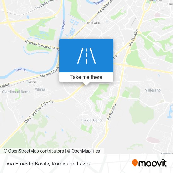 Via Ernesto Basile map